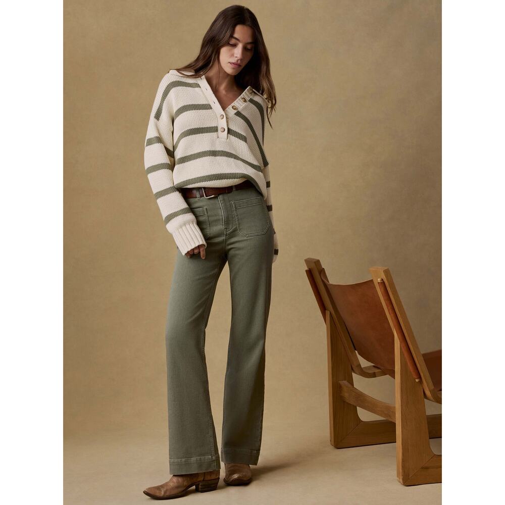 Faherty Stretch Terry Patch Pocket Pants Size 27